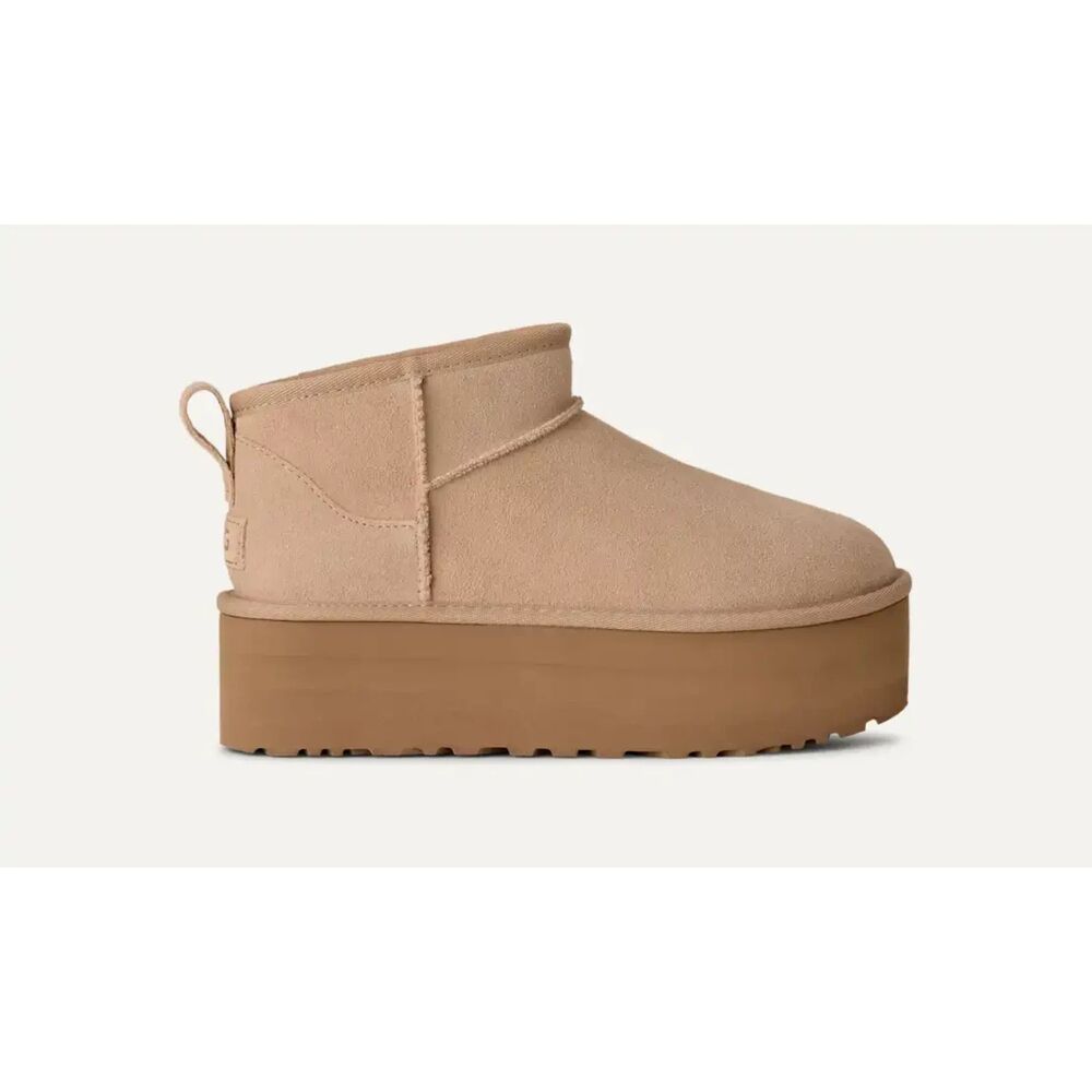 Ugg Classic Ultra Mini Platform in Sand Size 5 Women's